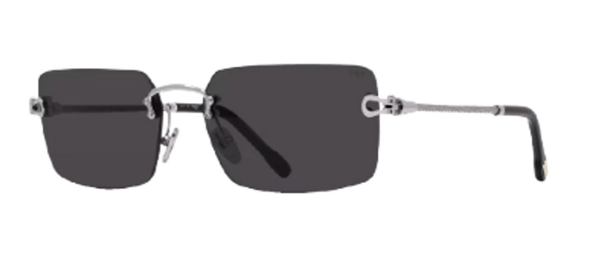 Fred Jewelry Black Rectangular Force 10 Sunglasses