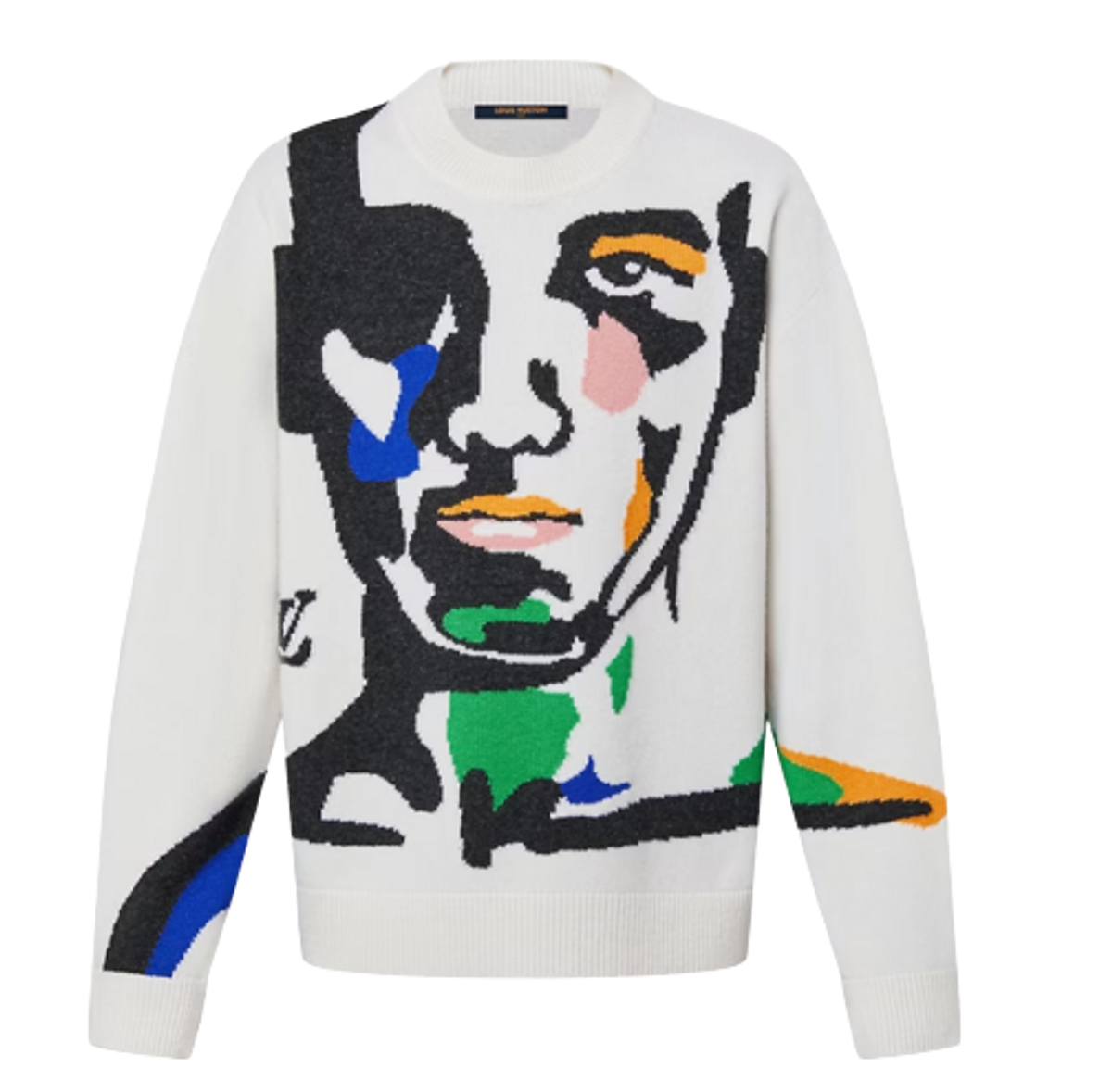 Louis Vuitton Intarsia Cashmere Wool Crewneck