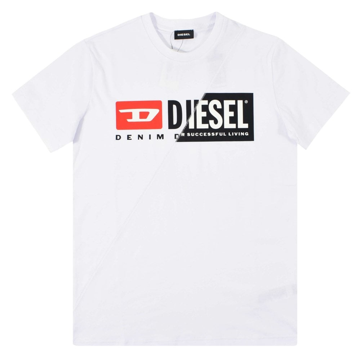 Diesel T-Diego-Cuty Split Logo T-Shirt