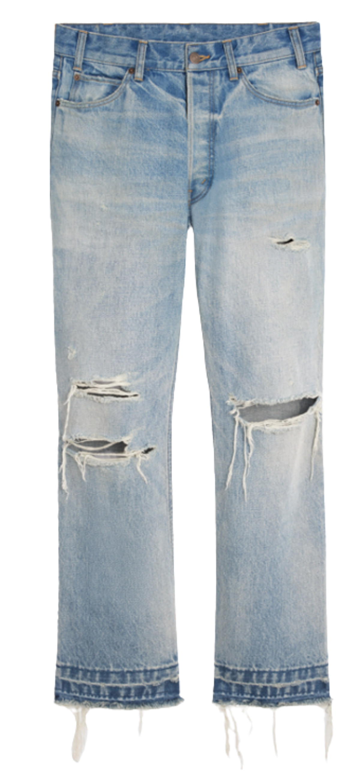 Celine Wesley Low-Rise Destroyed Jeans