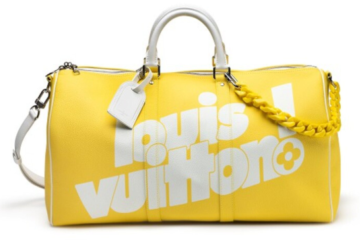 Louis Vuitton Yellow Leather Everyday Keepall Bandoulière 50 Bag