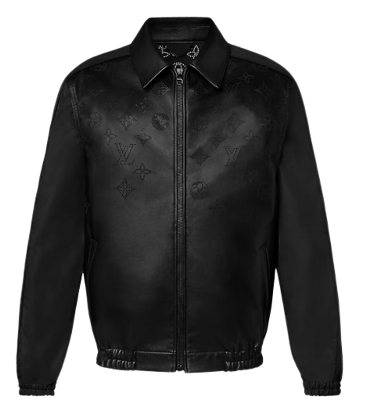 Louis Vuitton Perforated Mix Leather Blouson Jacket