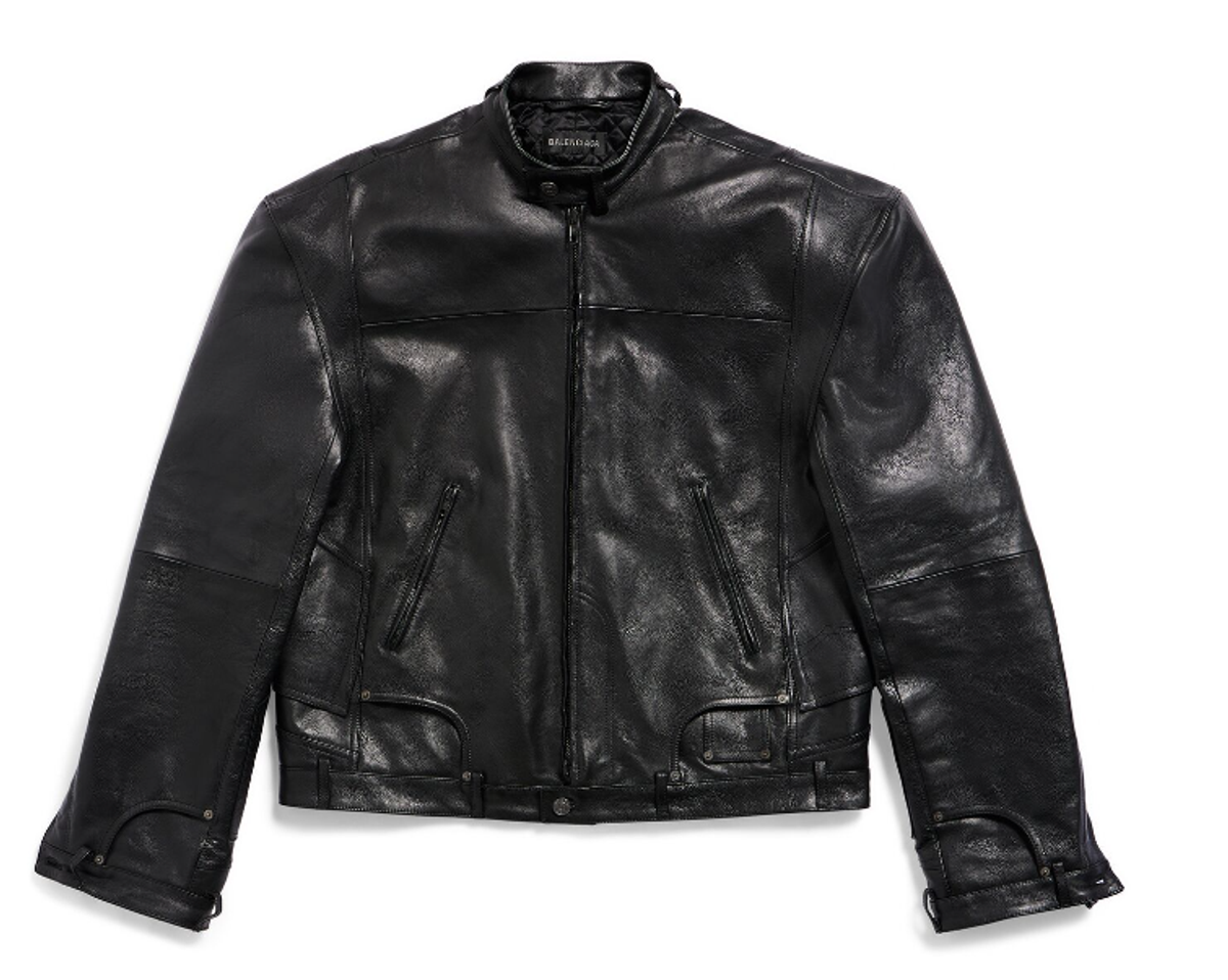 Balenciaga Black Deconstructed Zip-Up Jacket