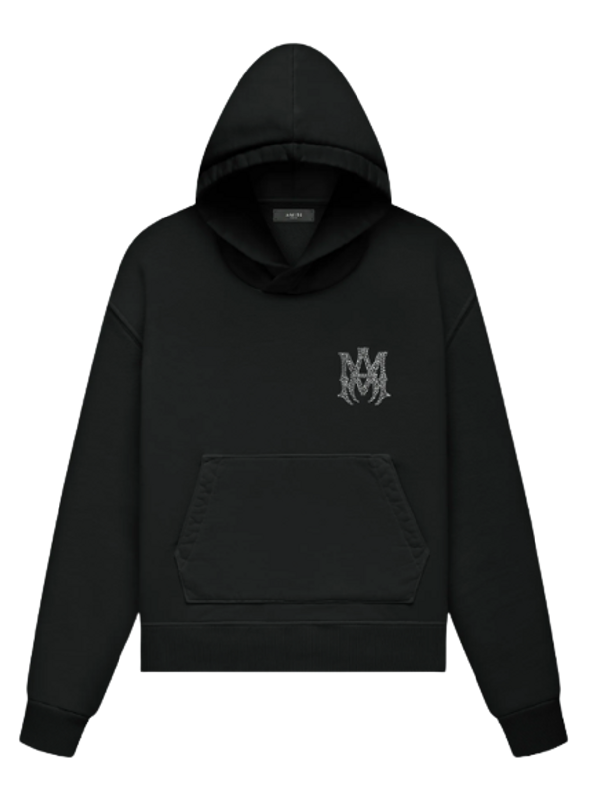 Amiri Black Crystal Embellished Ma Hoodie