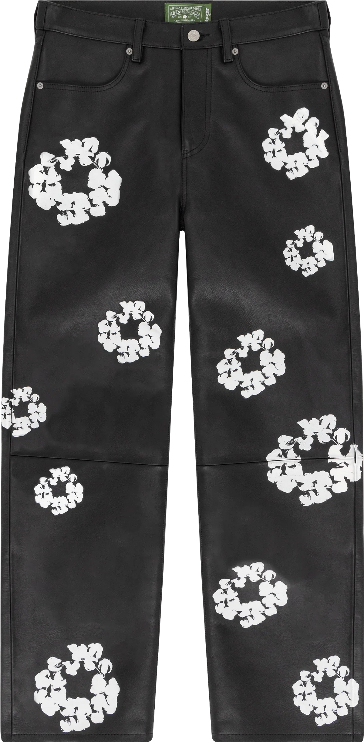 Denim Tears Leather Cotton Wreath Jeans