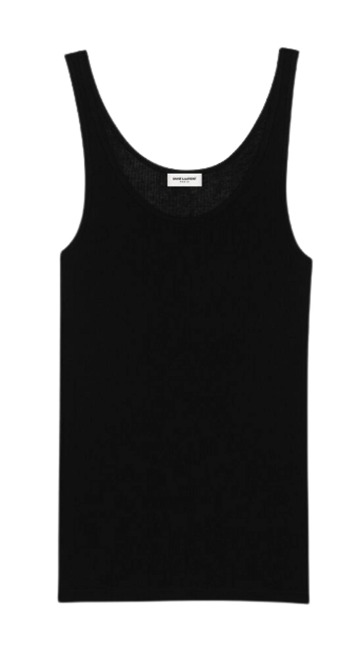 Saint Laurent Black Jersey Tank Top