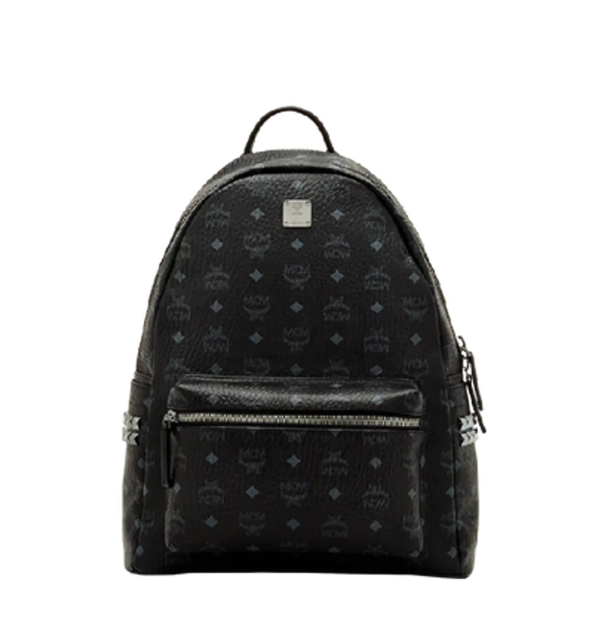 MCM Black Stark Side Studs Backpack