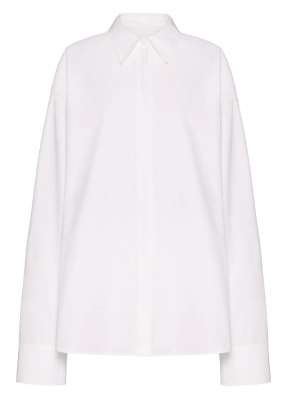 Valentino Optic White Compact Popeline Blouse