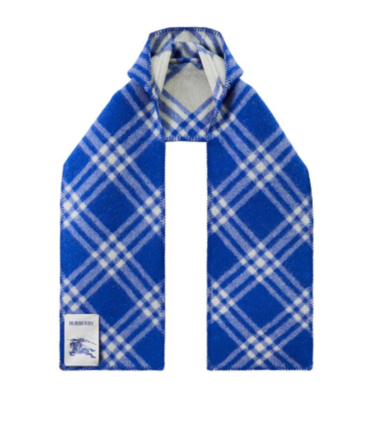 Burberry Knight Check Wool Hooded Scarf
