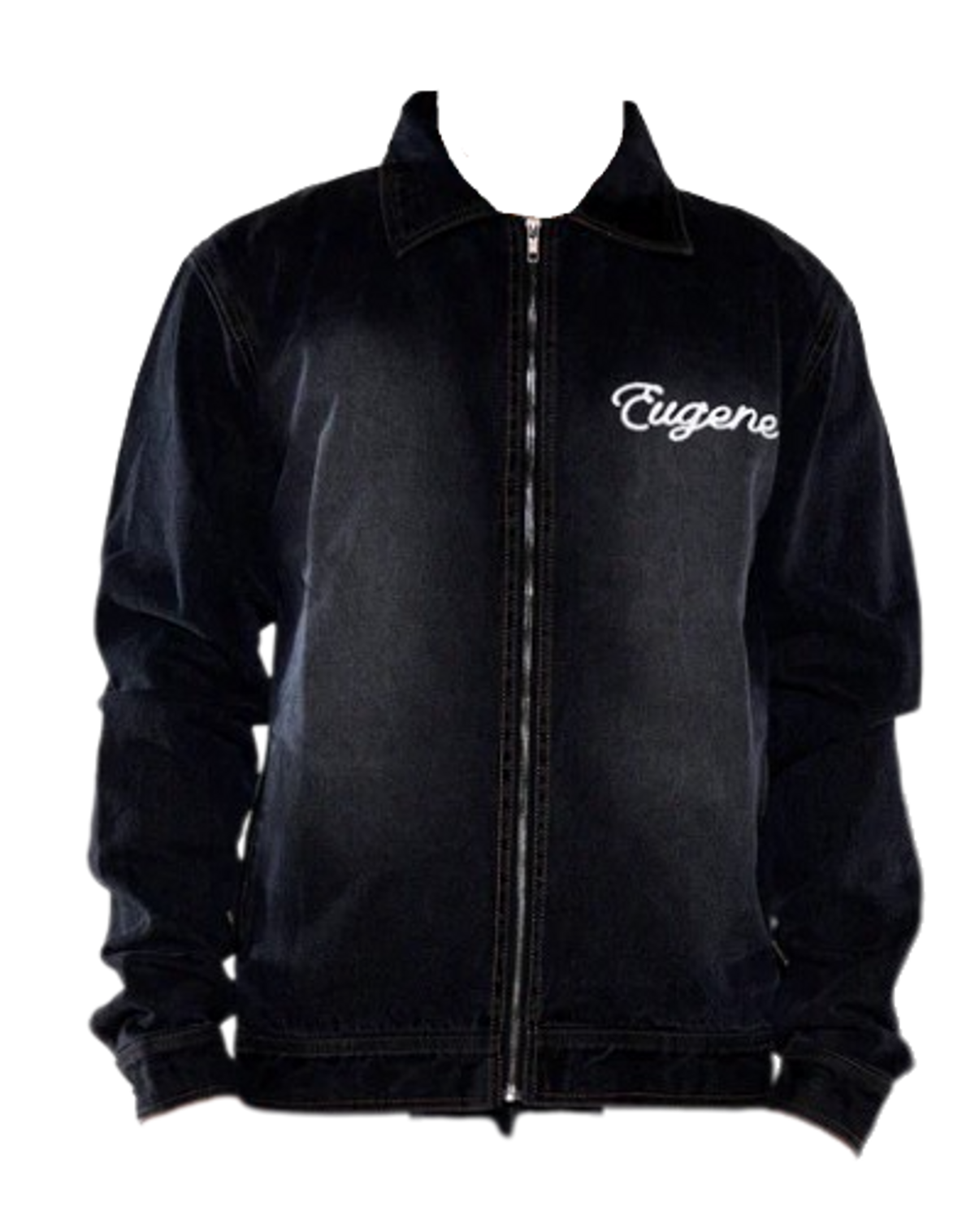EugeneD2R Logo Charcoal Denim Jacket