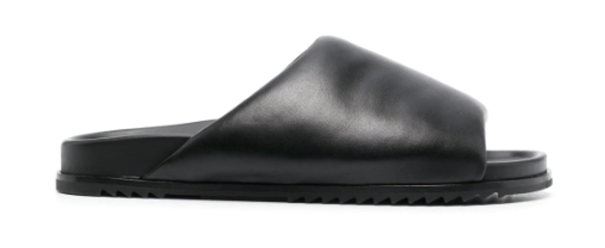 Rick Owens Black Sandali Leather Slides