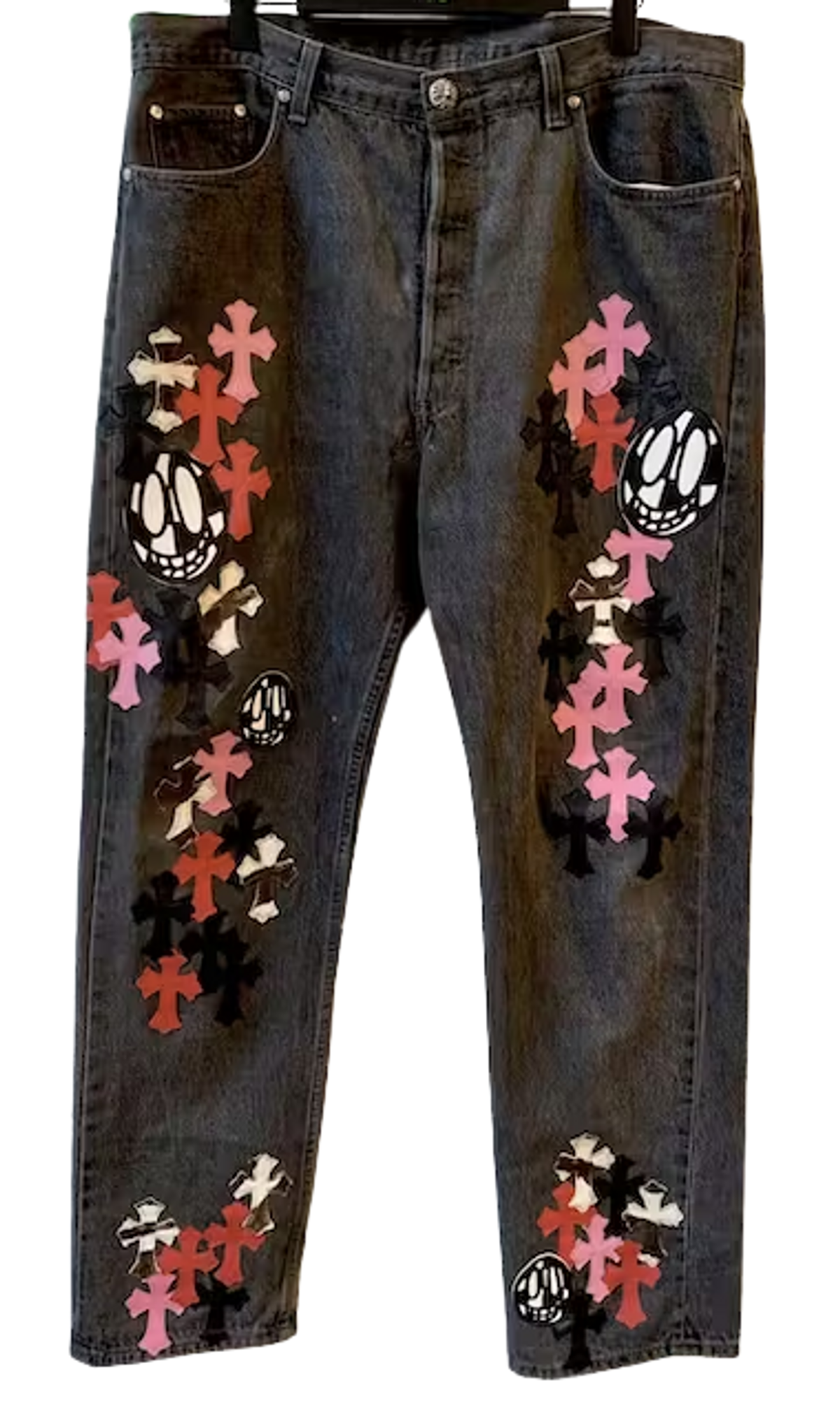 Chrome Hearts Cross Flooded Jeans