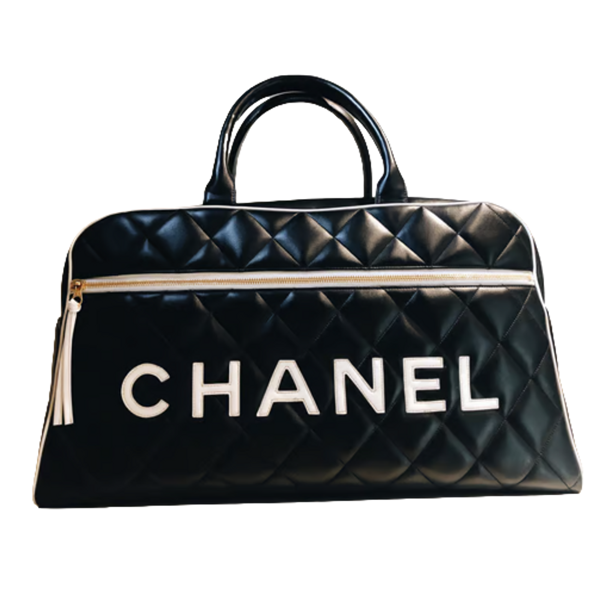 Chanel Bowling Leather Black Bag