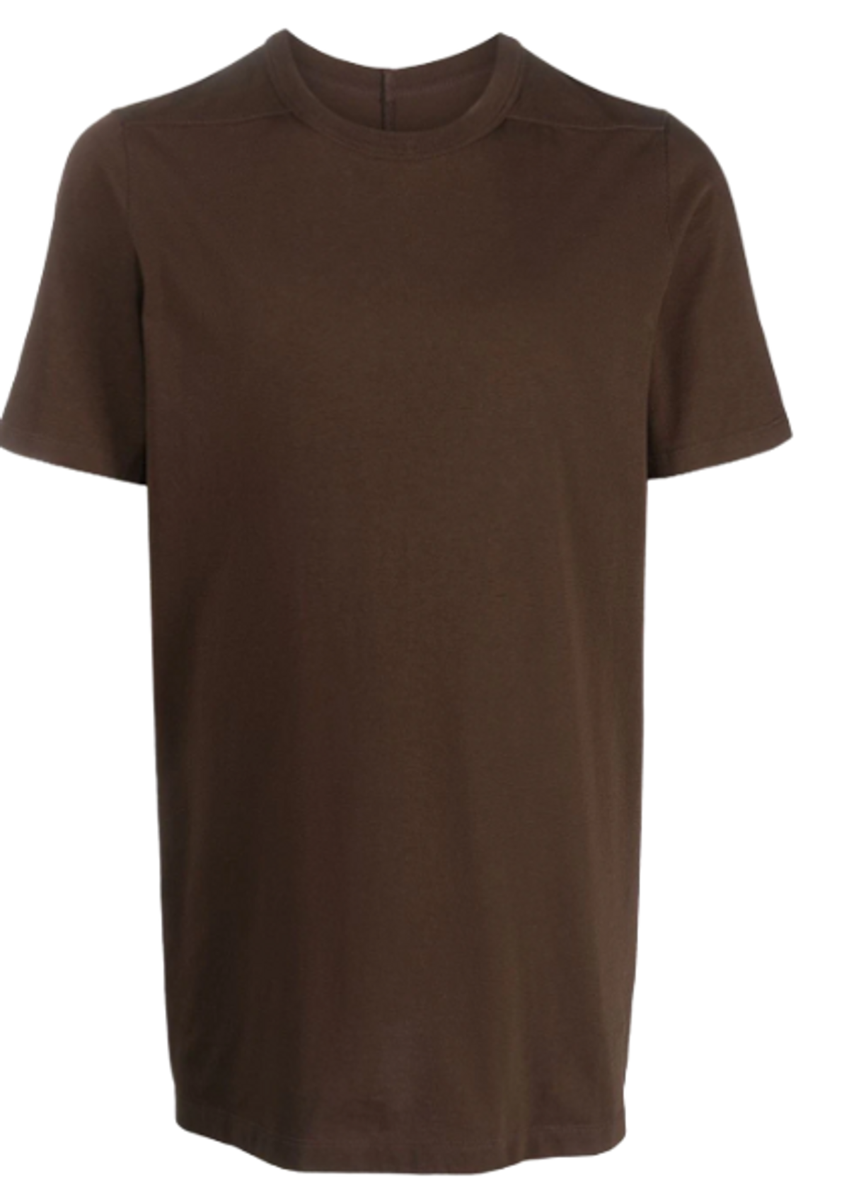 Rick Owens Level Organic Brown Cotton T-Shirt