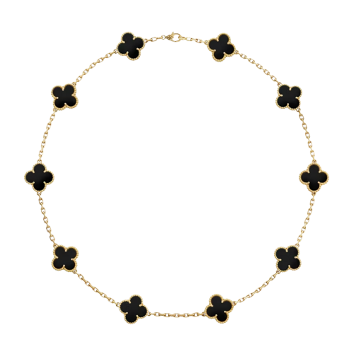 Jean Paul Gaultier 18k Yellow Gold Vintage Alhambra Necklace