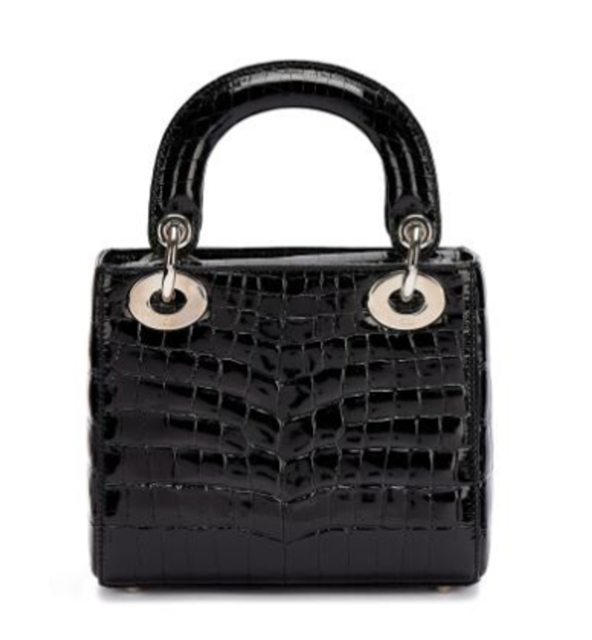 Dior Black Shiny Crocodile Mini Bag