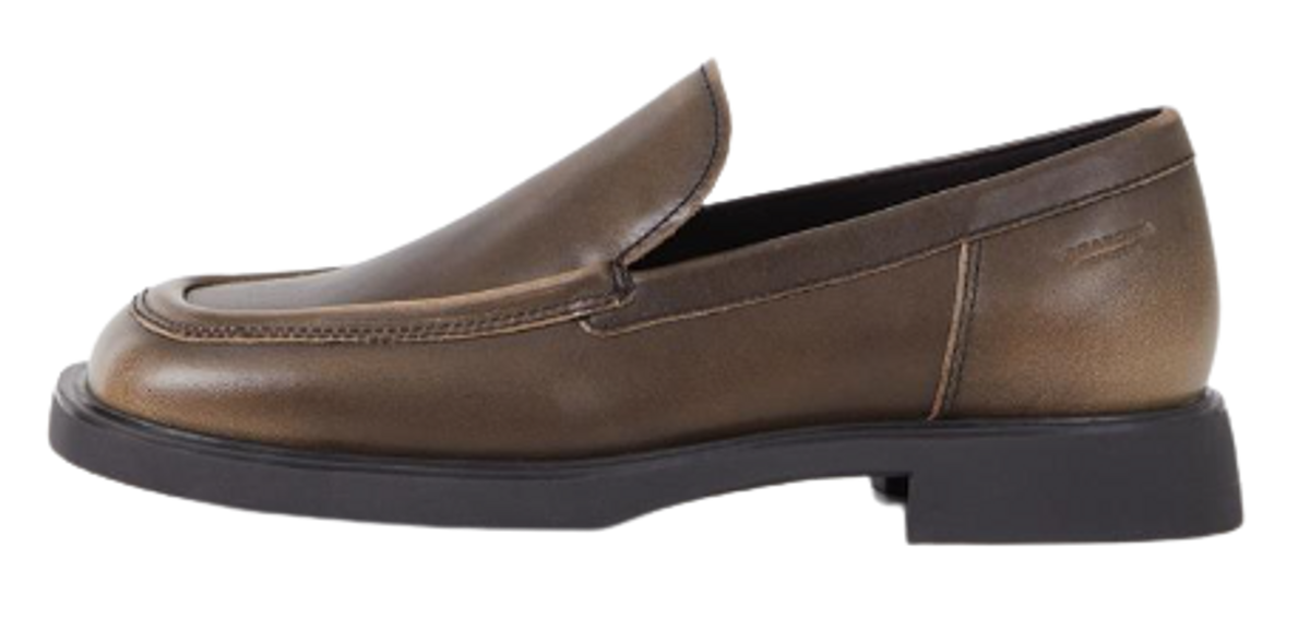 Vagabond Brown Brush Off Leather Jaclyn Loafers