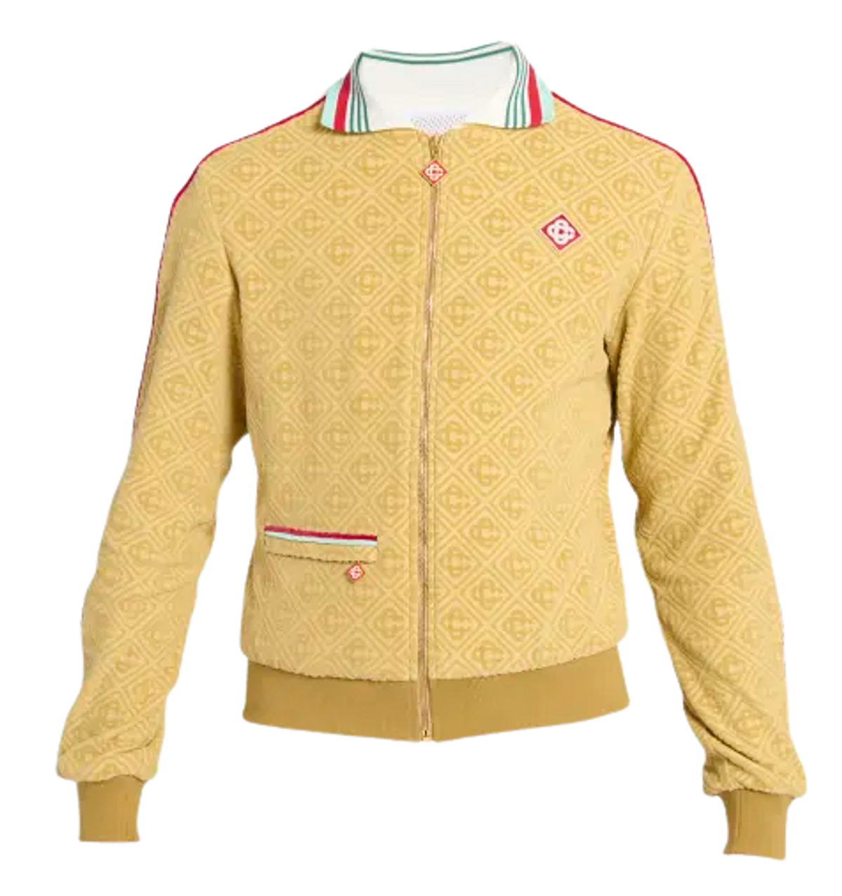 Casablanca Allover Monogram Velvet Track Jacket