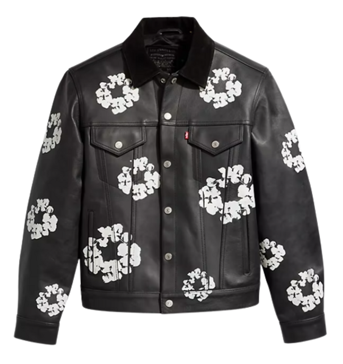 Levi’s × Denim Tears leather Cotton Black Jacket