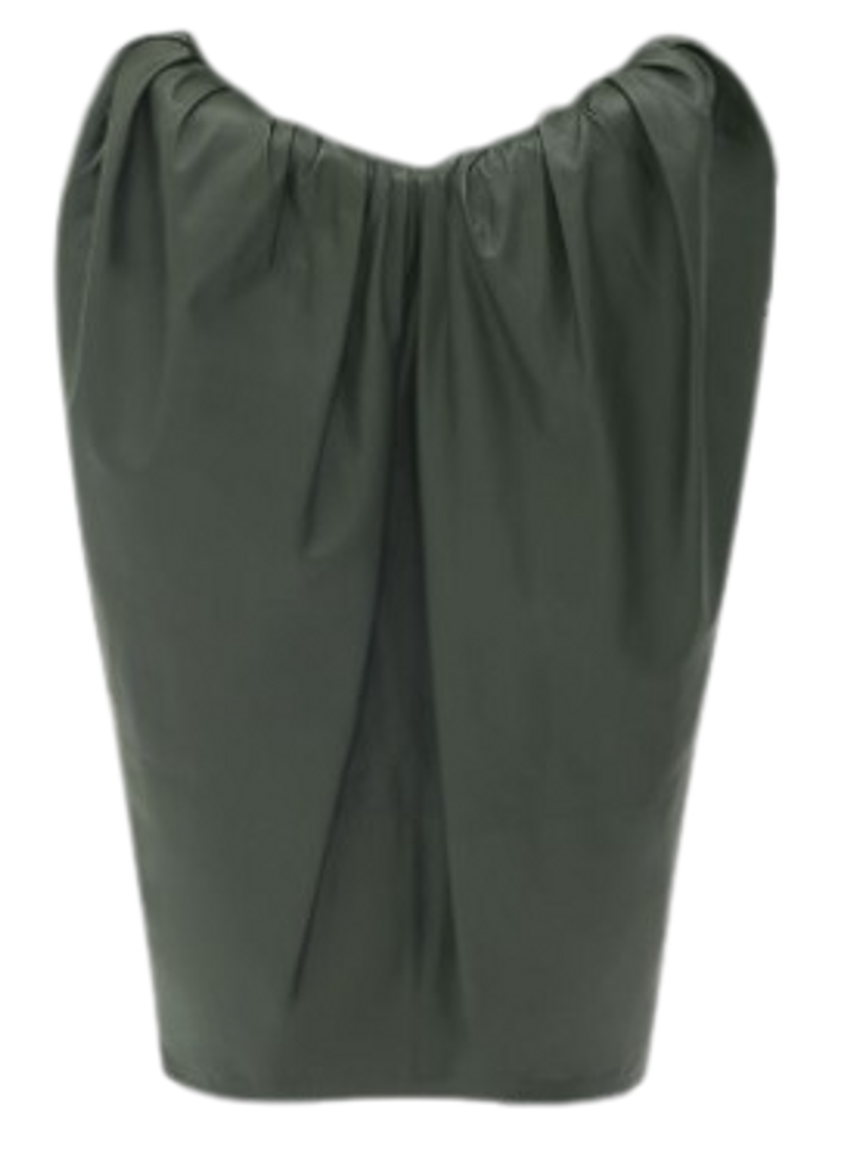 Bottega Veneta Leather Padded Hip Construction Midi Skirt