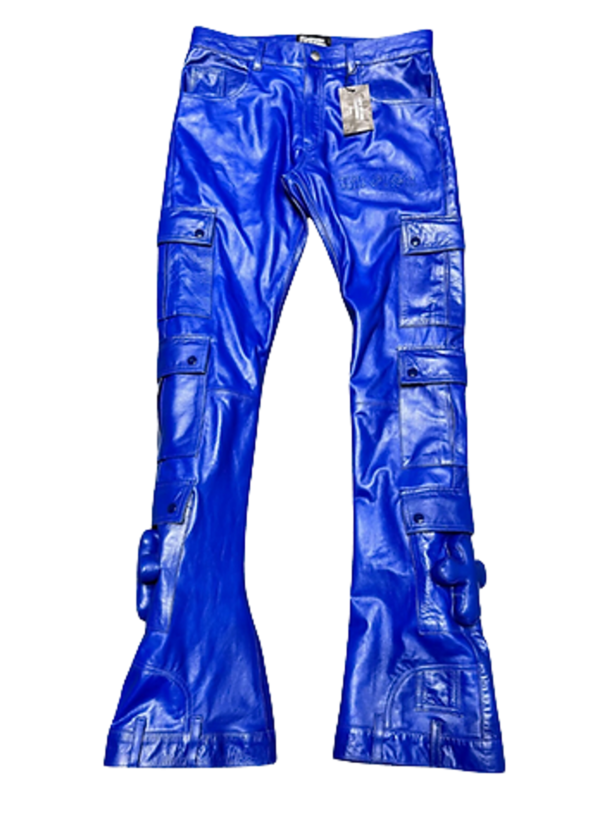 Life Of Sin Nipsey Blue Leather 3D Pants