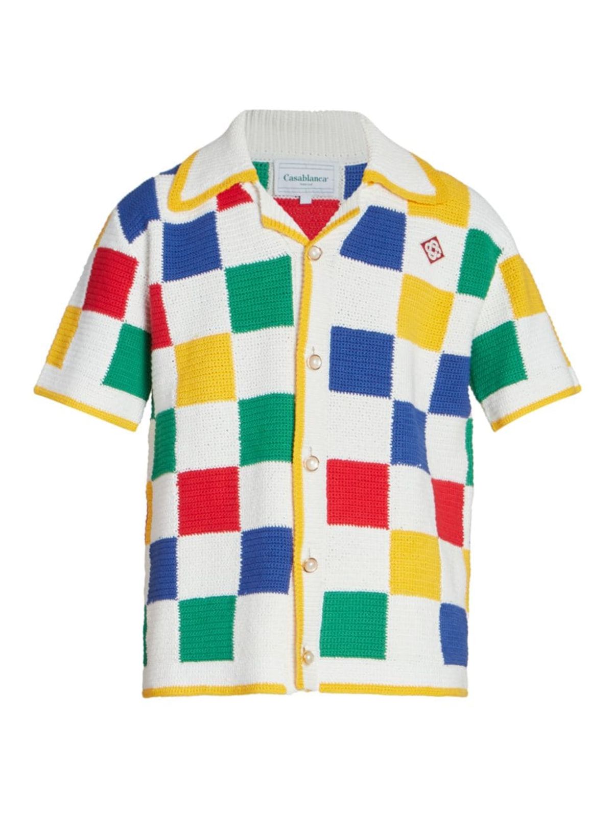 Casablanca For The Peace Scuba Square Crochet Shirt