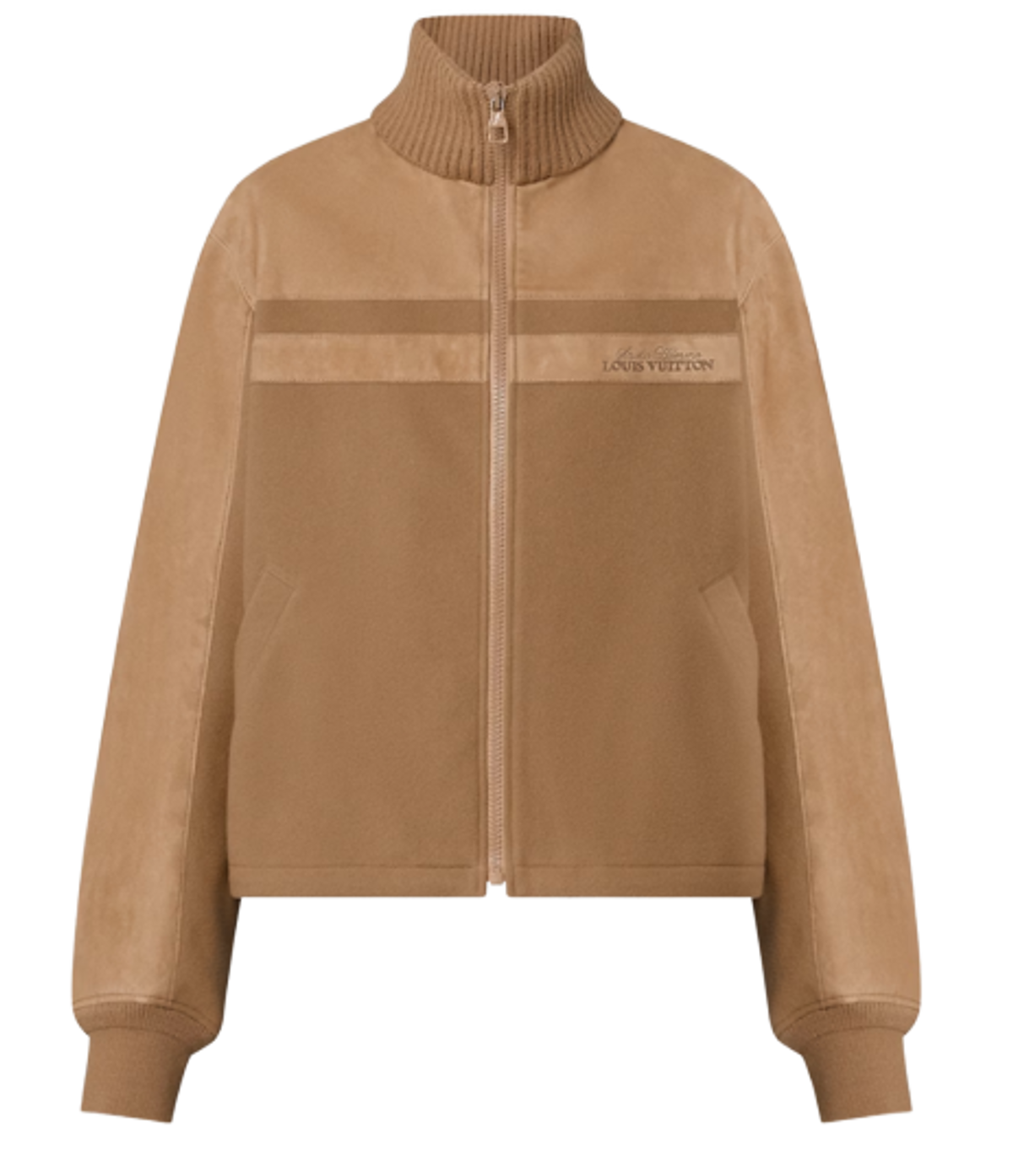 Louis Vuitton Mixed Material Leather Teddy Blouson