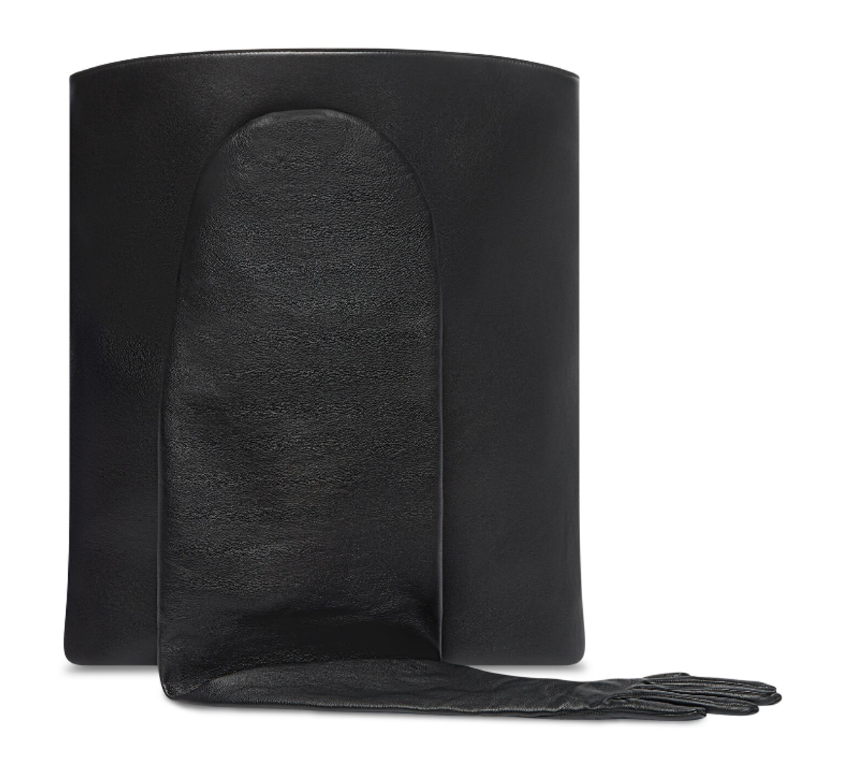 Balenciaga Black Calfskin Glove Large Tote Bag