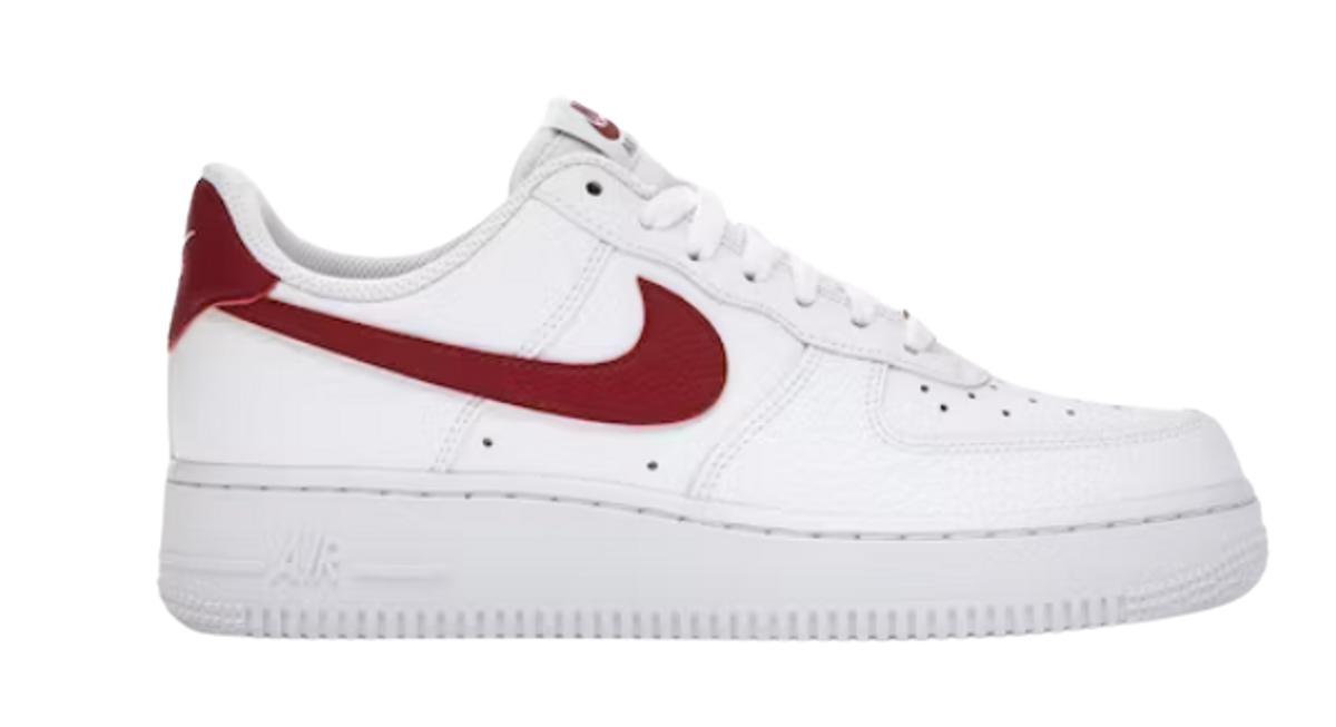 Nike Air Force 1 Low White Team Red Sneakers