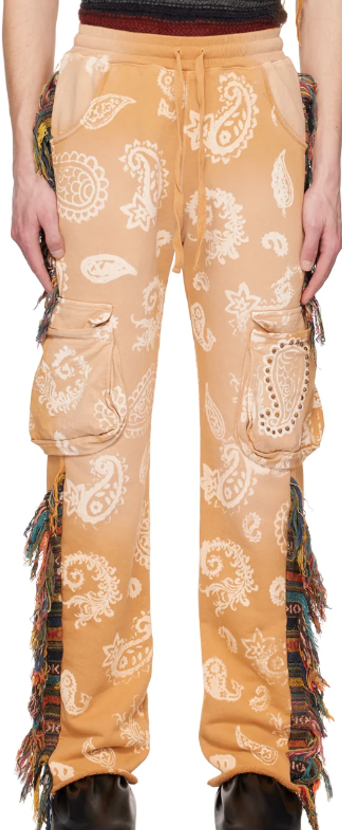 Alchemist Ceramic Tan Printed Cargo Pants