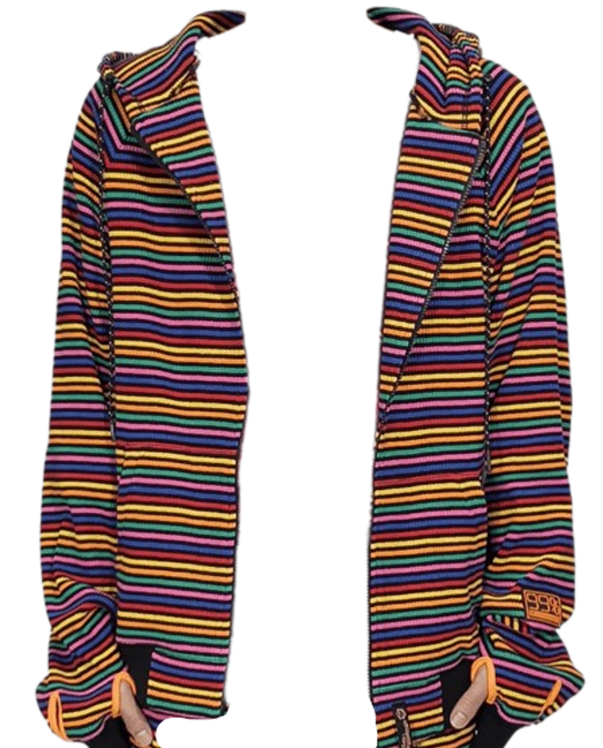 99%IS Ribbed Fine! Apple Mohican Hoodie