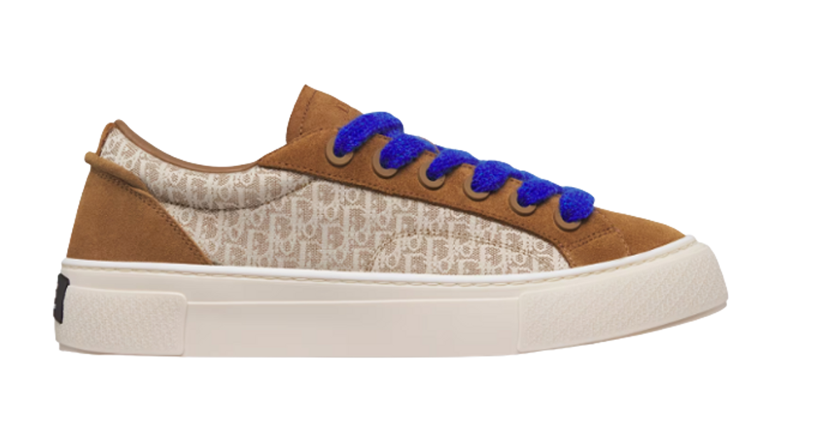 Dior × Denim Tears Brown and Cream B33 Sneakers