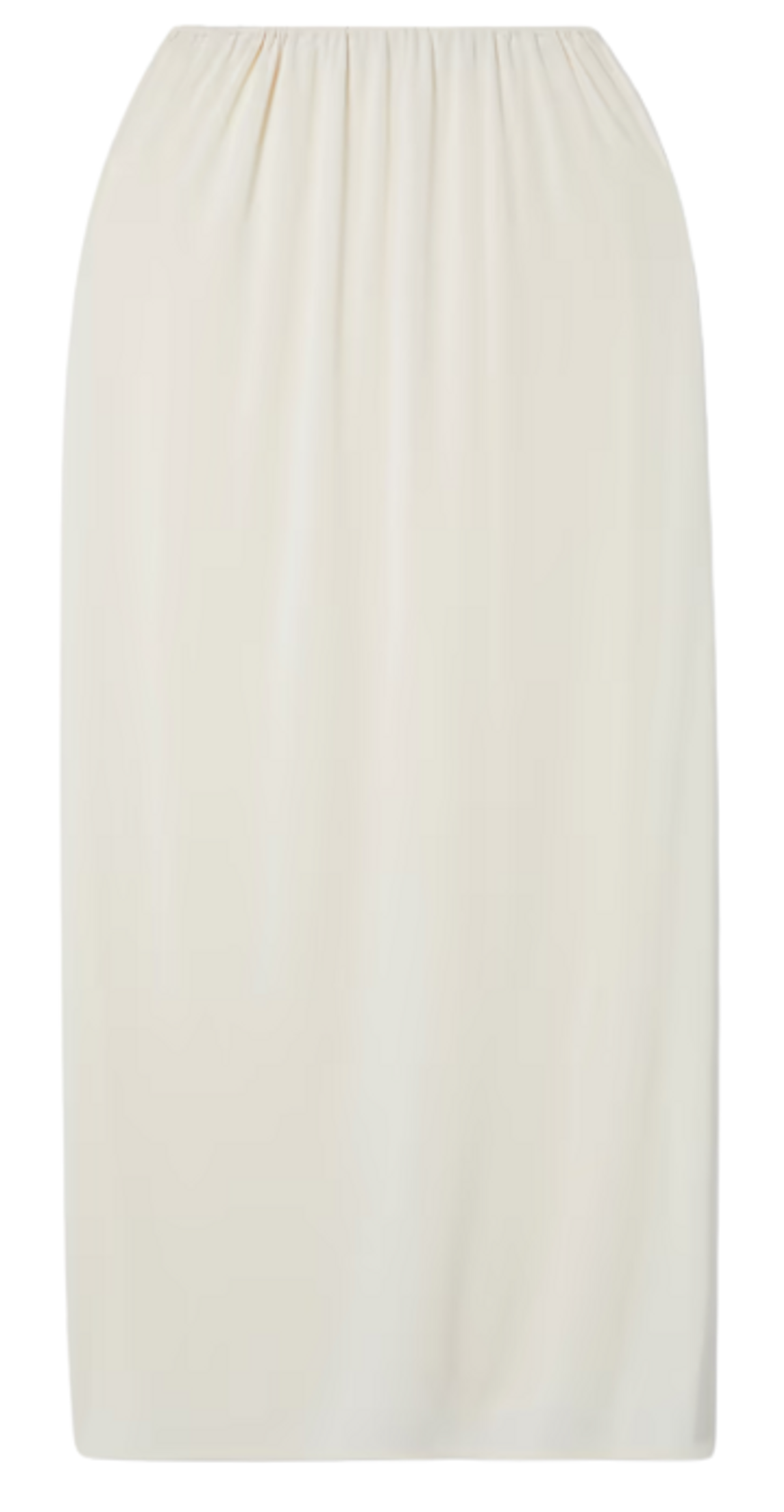 The Row White Isidro Ribbed Stretch-jersey Midi Skirt
