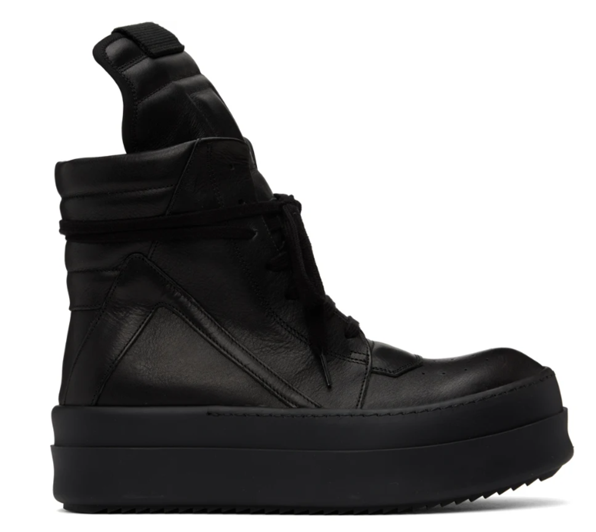 Rick Owens Black Mega Bumper Geobasket Sneakers