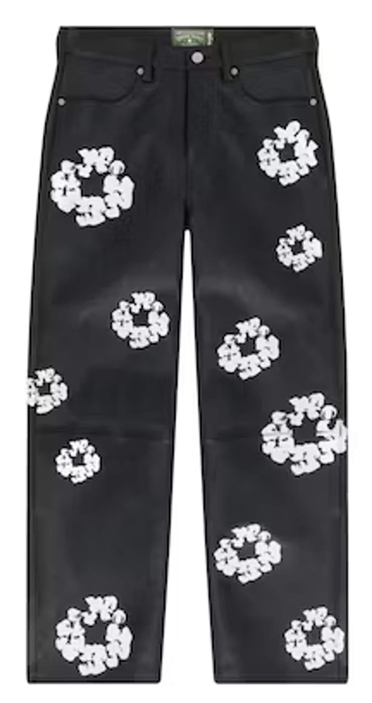 Levi’s × Chrome Hearts Black Leather Cotton Wreath Jeans