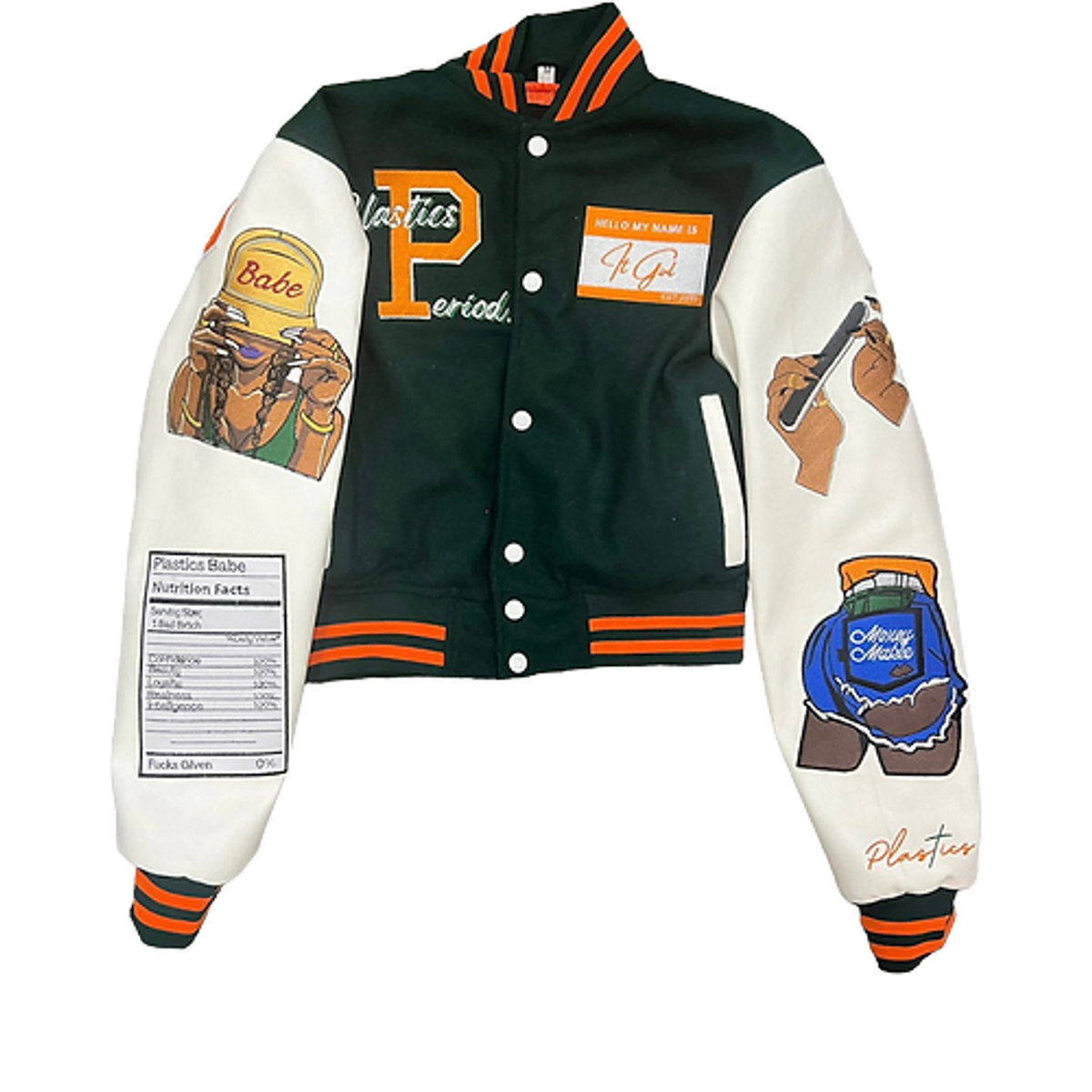 Plastics It Girls Varsity Jacket WHAT’S ON THE STAR?