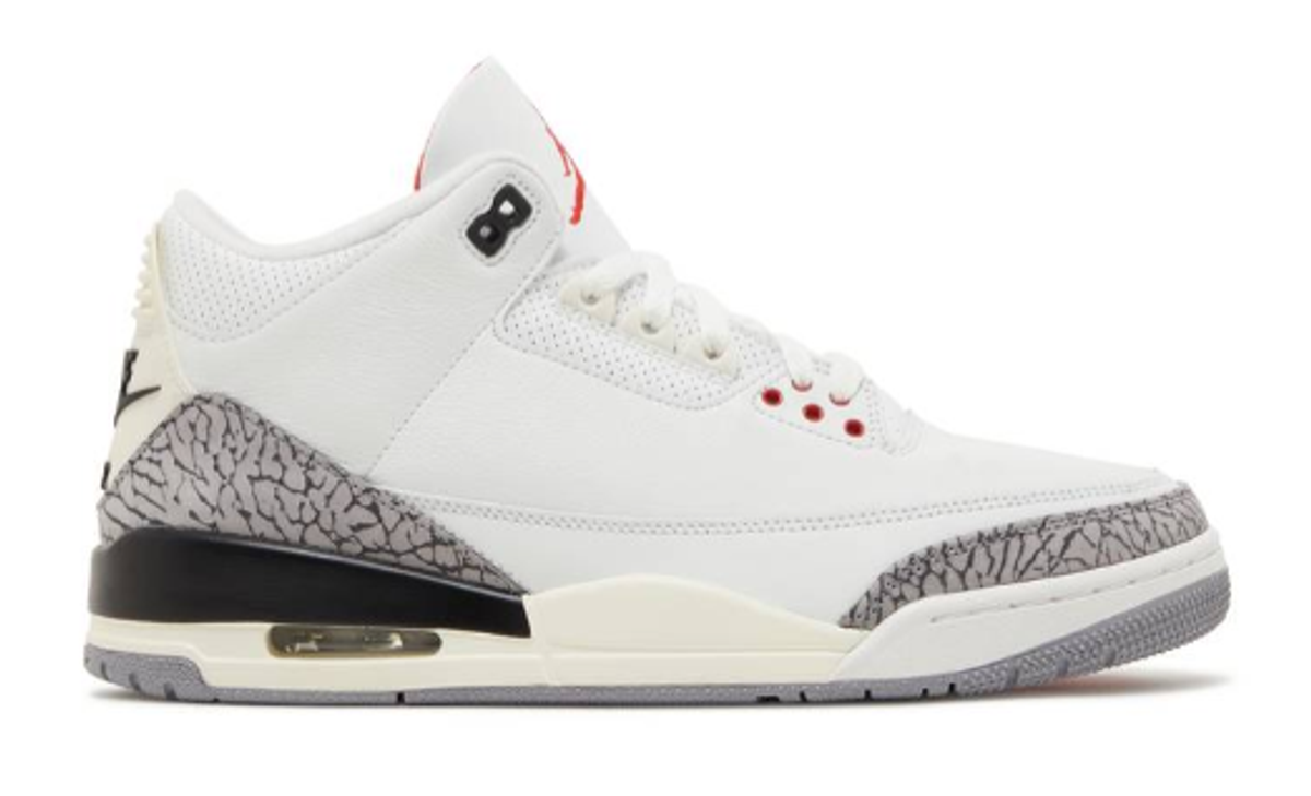 Jordan White Cement Reimagined Air Jordan 3 Sneakers