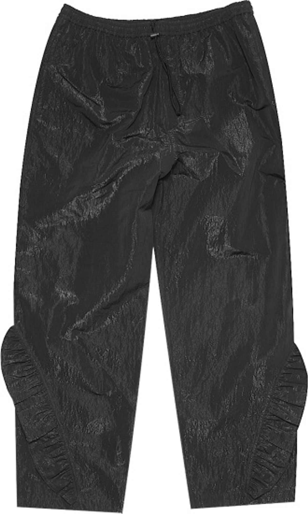 Acne Studios Black Shiny Baggy Trackpants