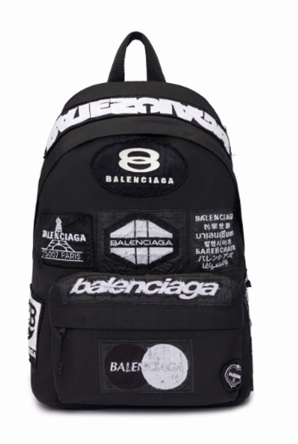 Balenciaga Black Bi-Color Backpack
