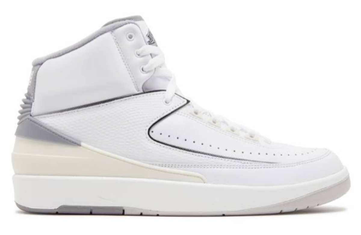 Nike White Cement Air Jordan 2 Retro Sneakers