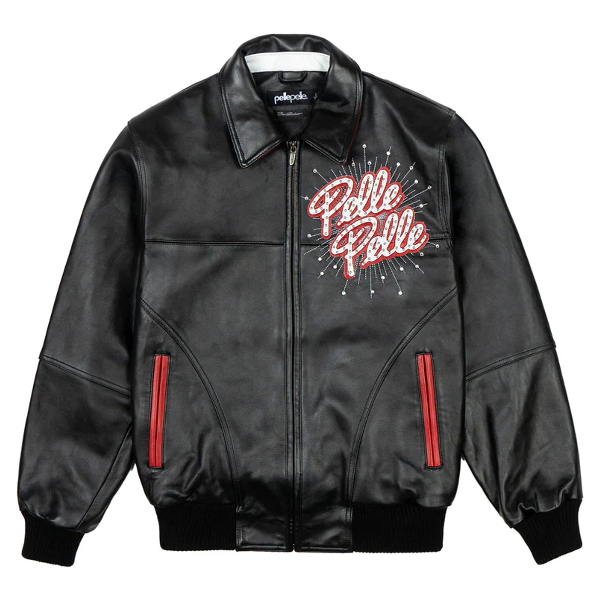 Pelle Pelle Black Worlds Famous Soda Club Plush Jacket