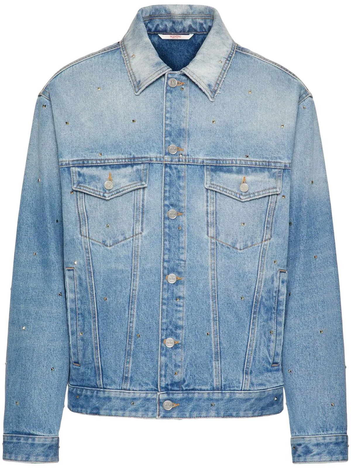 Valentino Blue Denim Outerwear Jacket