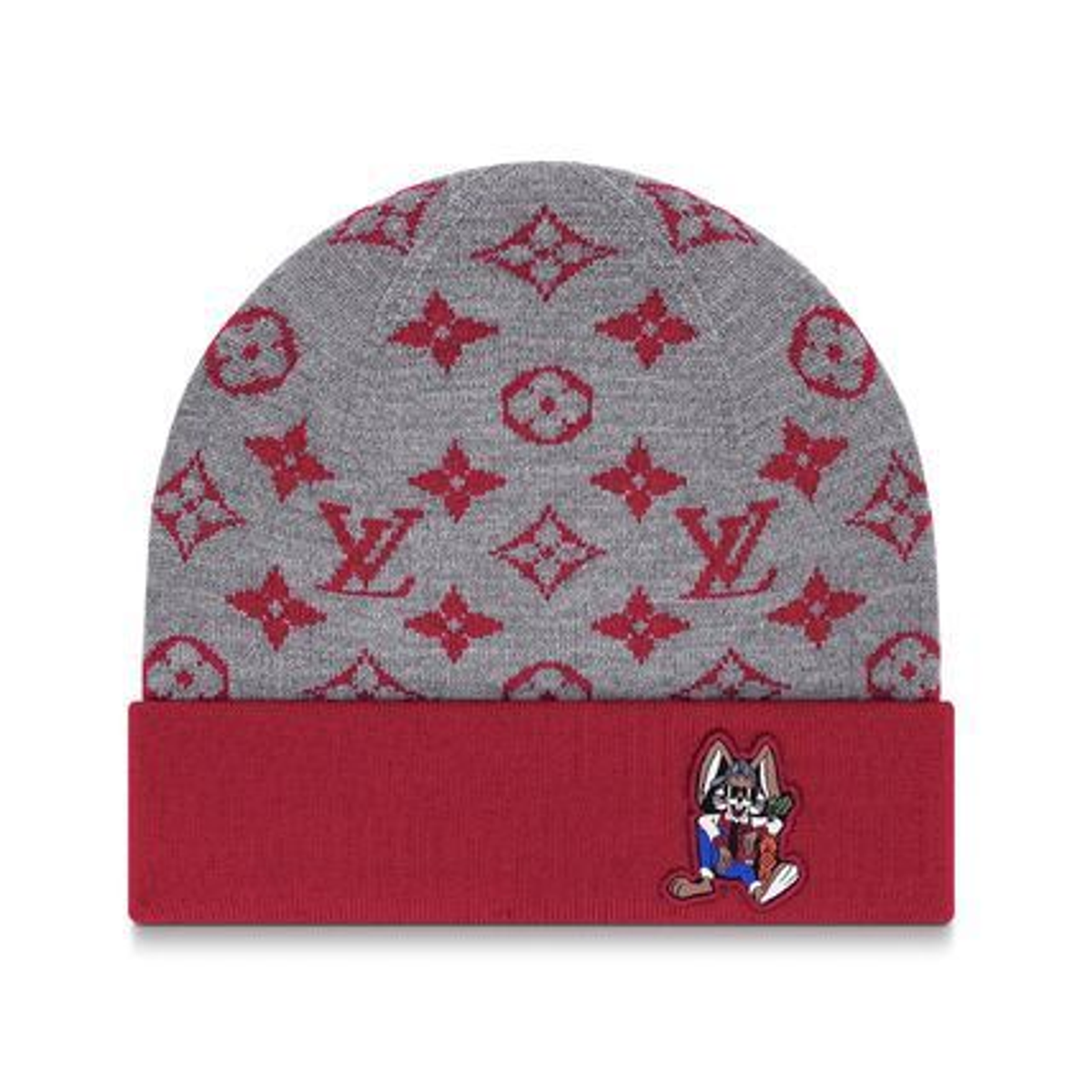 Louis Vuitton Grey And Red Rabbit Beanie WHAT’S ON THE STAR?
