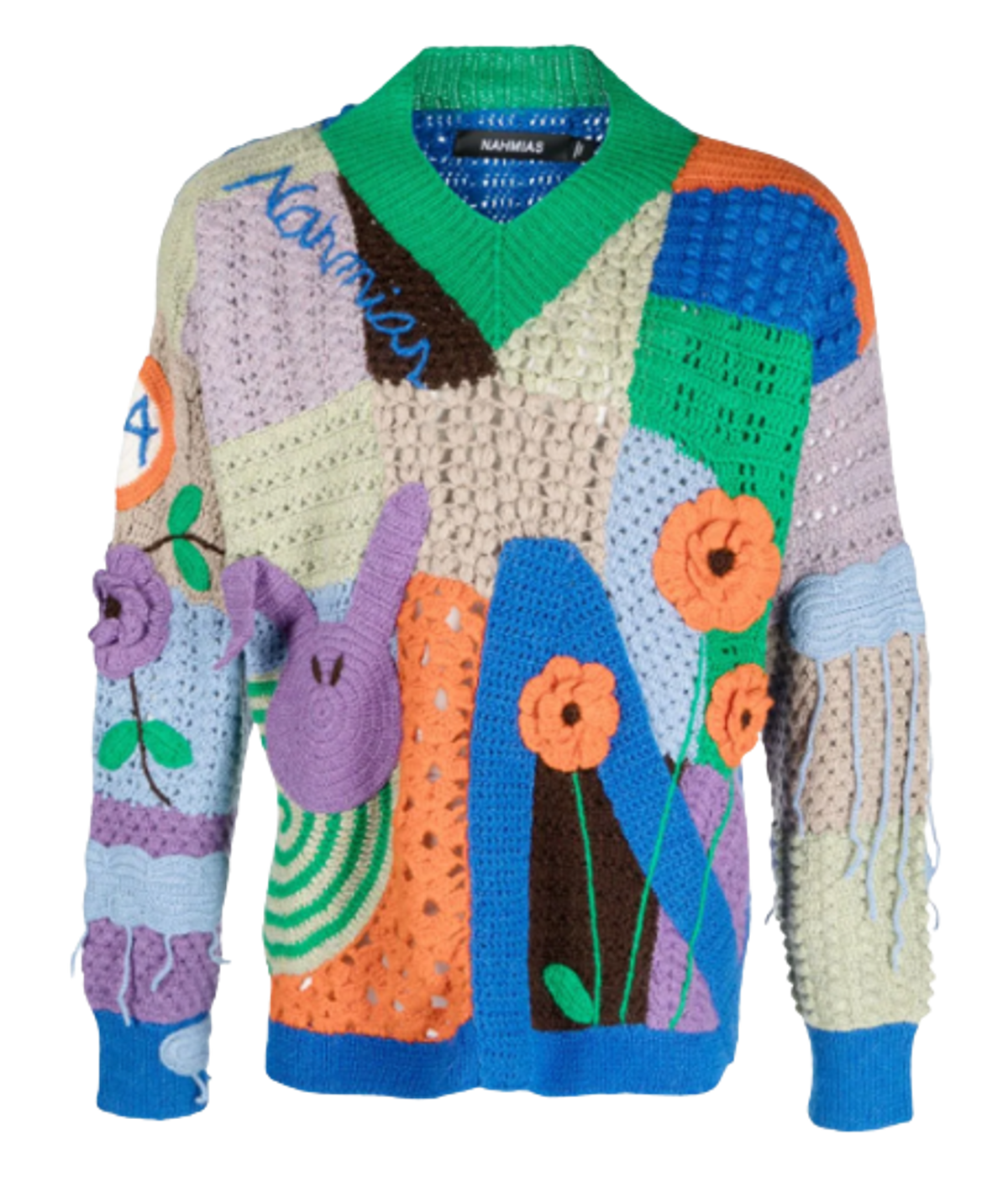 Nahmias Nah Poetry Crochet Knit Jumper