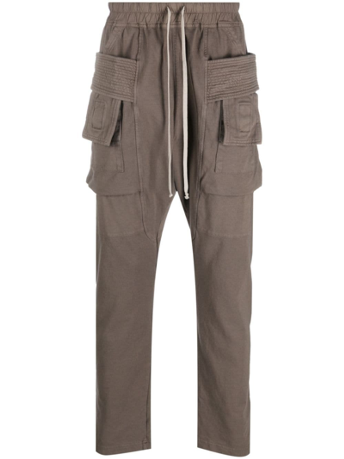 Rick Owens Drawstring Tapered Green Leg Trousers