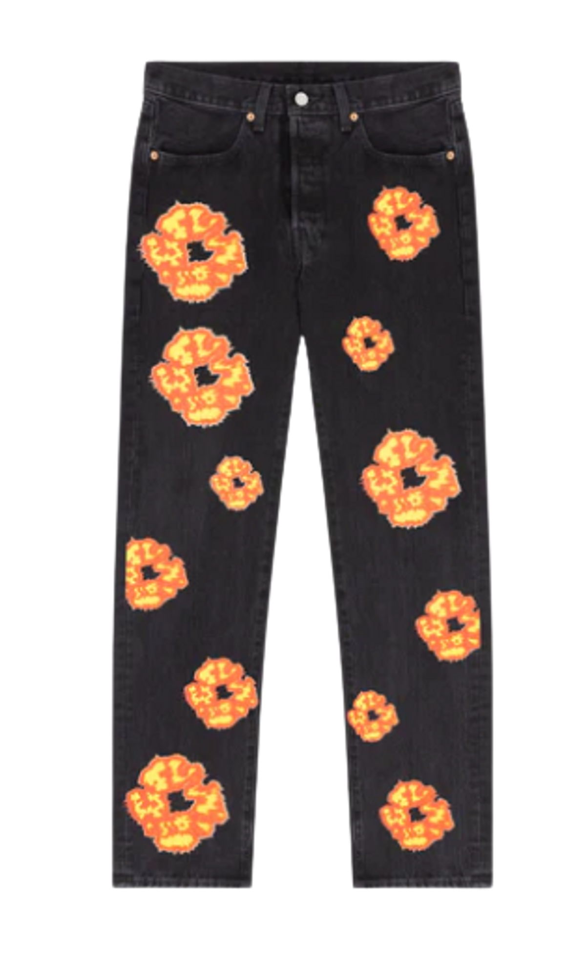Denim Tears Offset Black Logo Jeans WHAT S ON THE STAR 