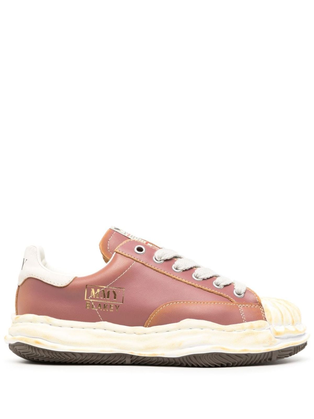 Maison Mihara Yasuhiro Blakey Leather Purple Sneakers