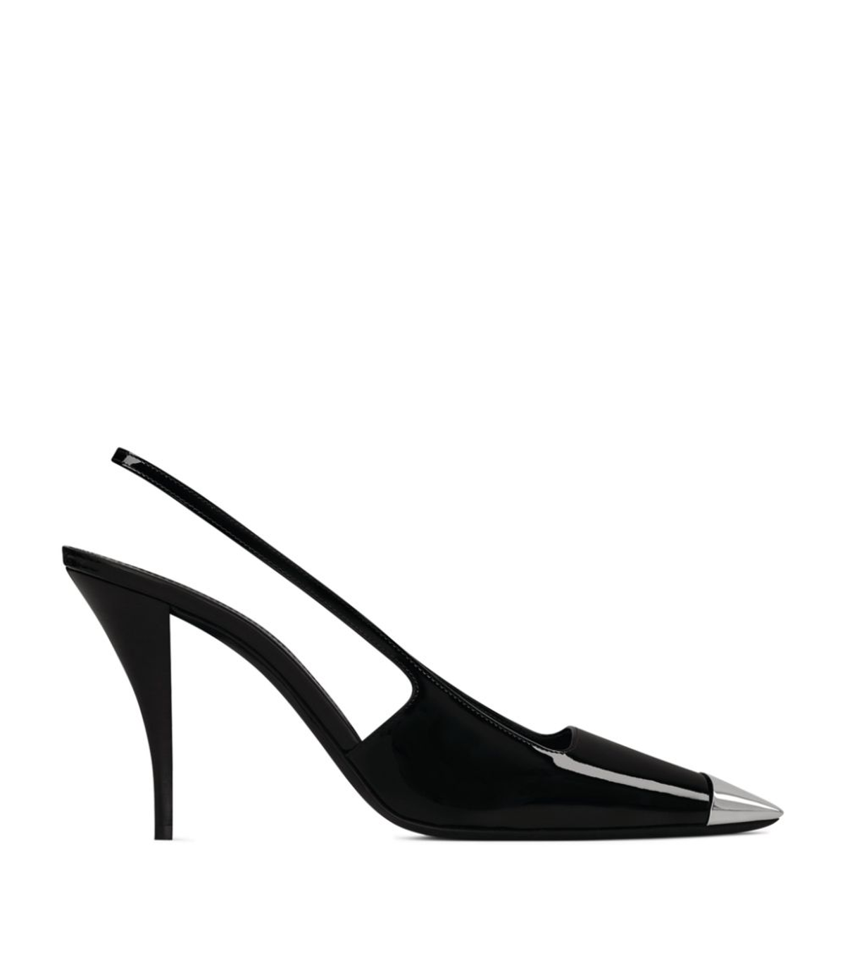 Saint Laurent Patent Leather Blade Slingback Pumps