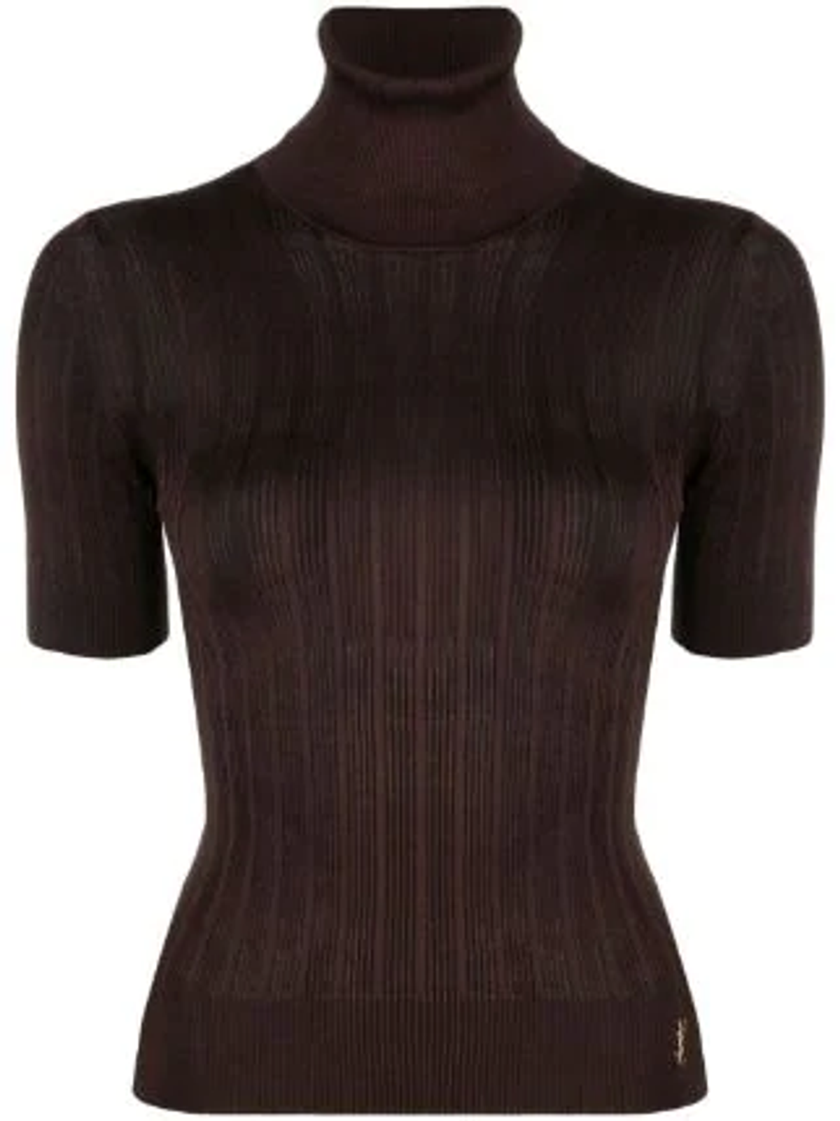 Saint Laurent Ribbed-Knit Roll-Neck Top