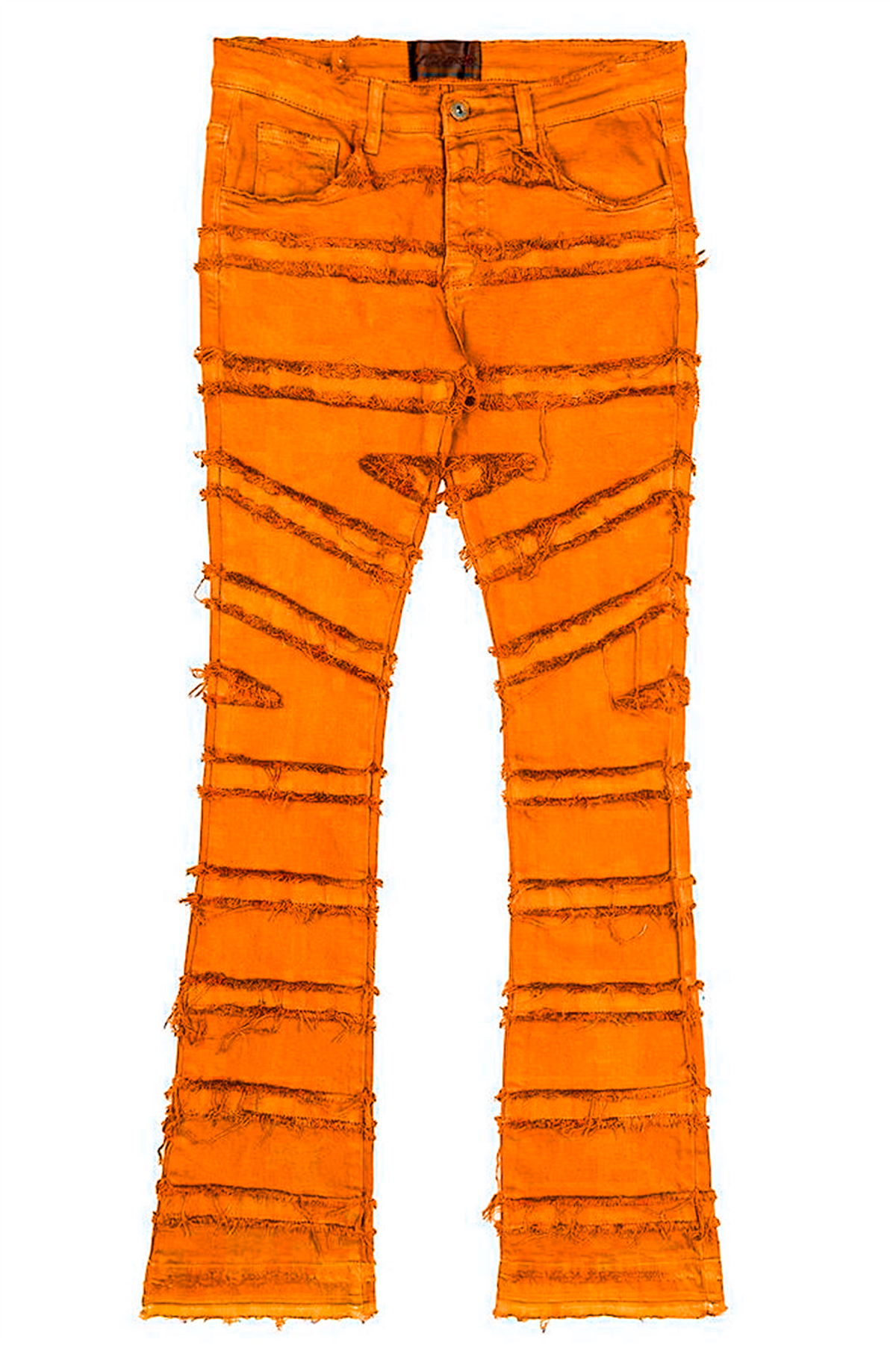 Valabasas Orange Stacked Zodiac Jeans
